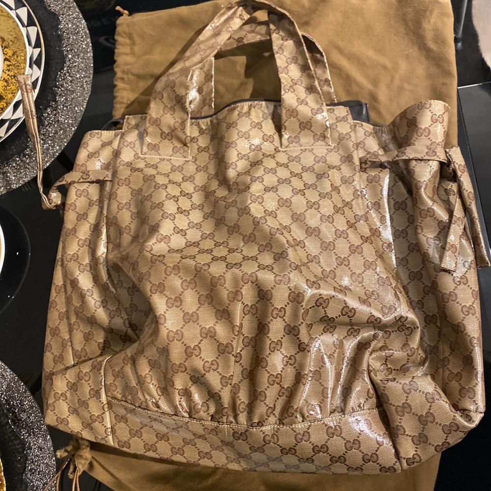 Gucci Original GG Crystal Hysteria Shoulder Hobo Bag - Picture 5 of 14